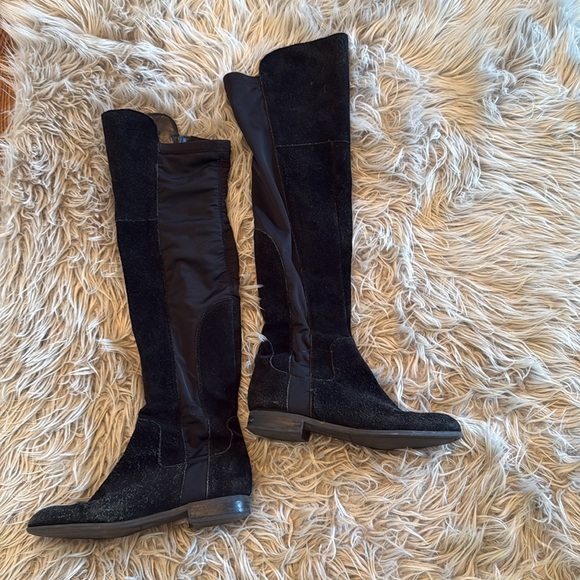 Franco Sarto Women\'s Black Over-the-Knee Boots